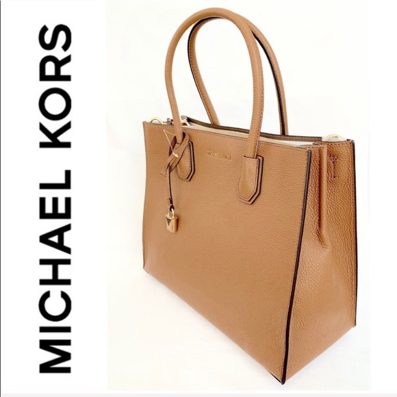 NWT authentic MK genuine leather Mercer satchel - Picture 2 of 7